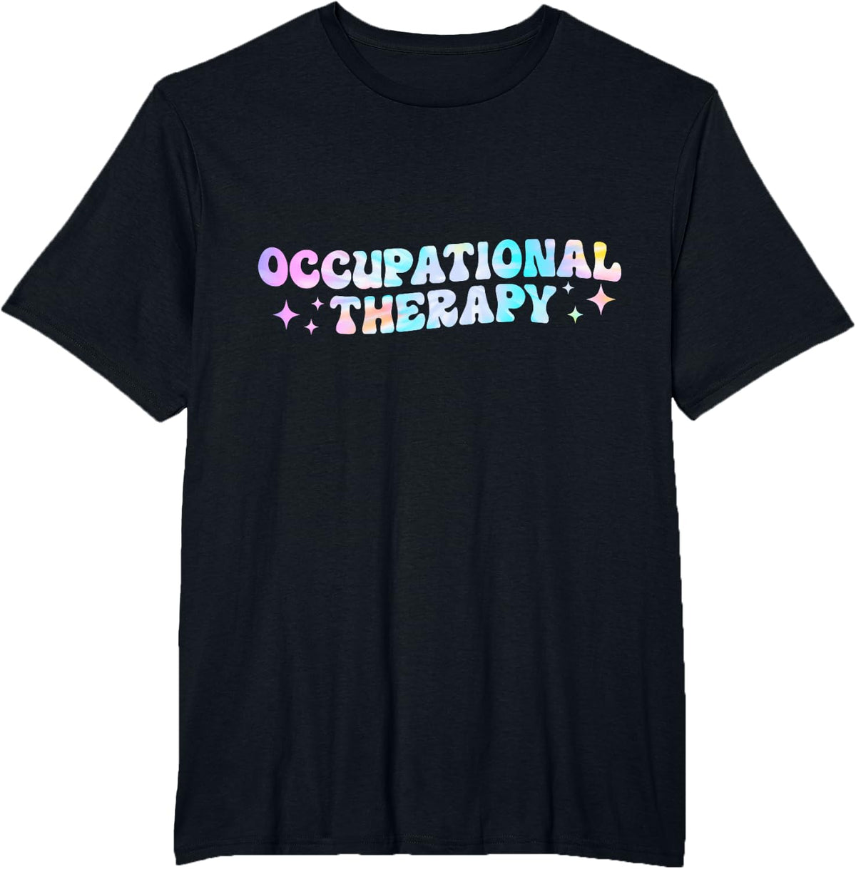 Occupational Therapy OT Month OT Therapist Tie Dye T-Shirt - Black