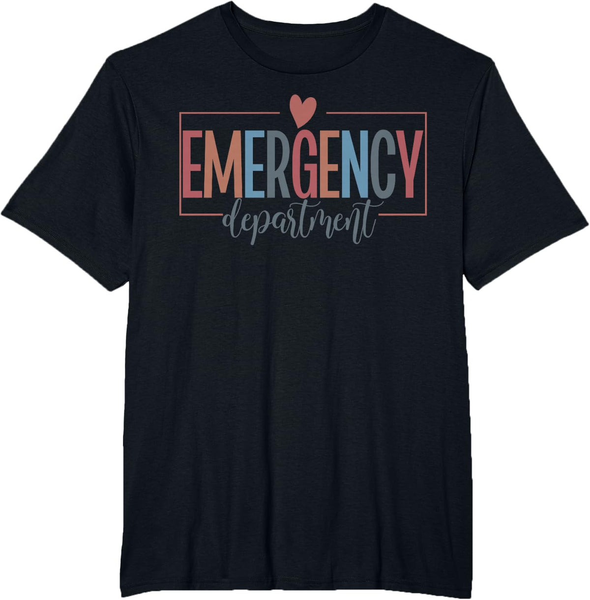 Emergency Department Nurse Tees ER Nurse T-Shirts Emergency Room Nurse Gift Shirt - Black