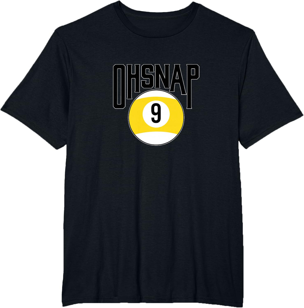 Oh snap 9 ball T-Shirt - Black