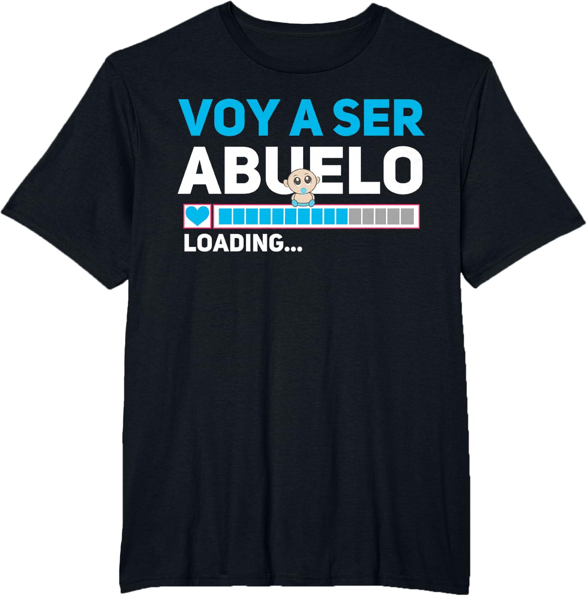 Abuelo To Be, Abuelo Loading, Voy A Ser Abuelo T-Shirt - Black