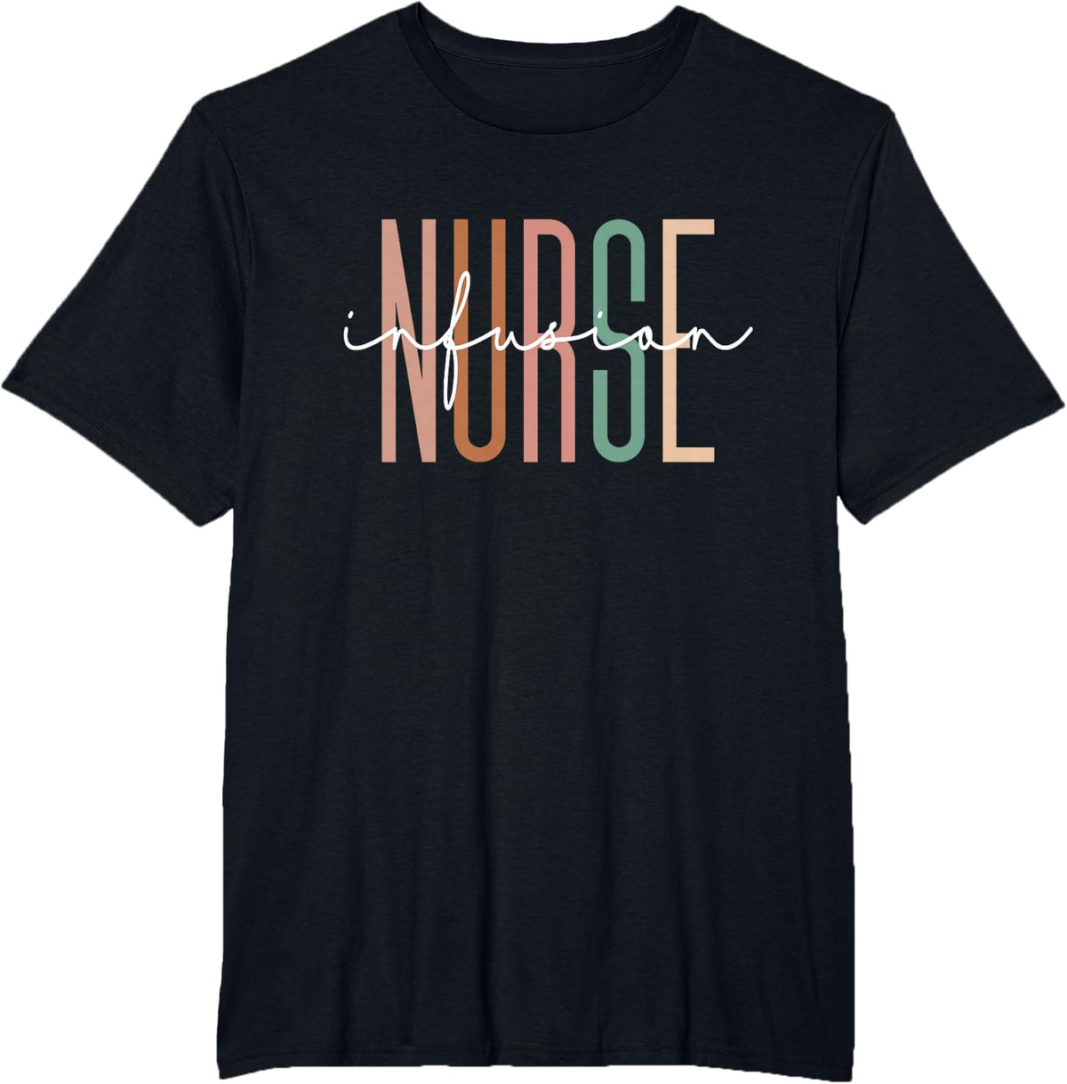 Infusion Nurse Intravenous Therapy Medical Infusion Therapy T-Shirt - Black