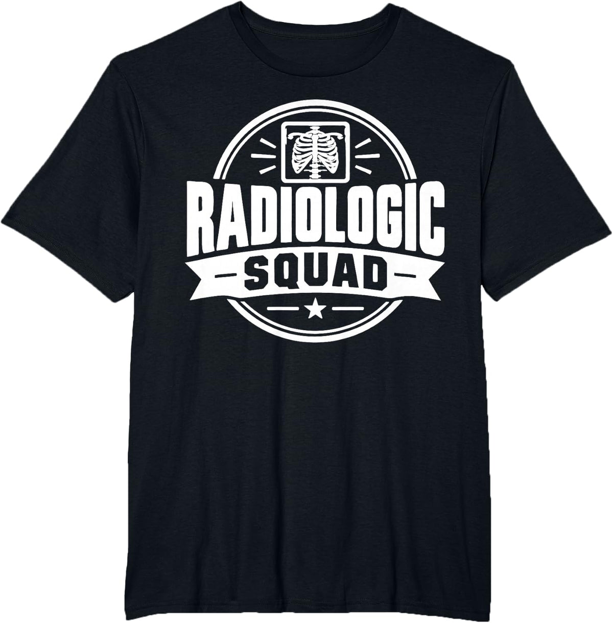 X-Ray Tech Squad Radiology Team Rad Tech T-Shirt - Black