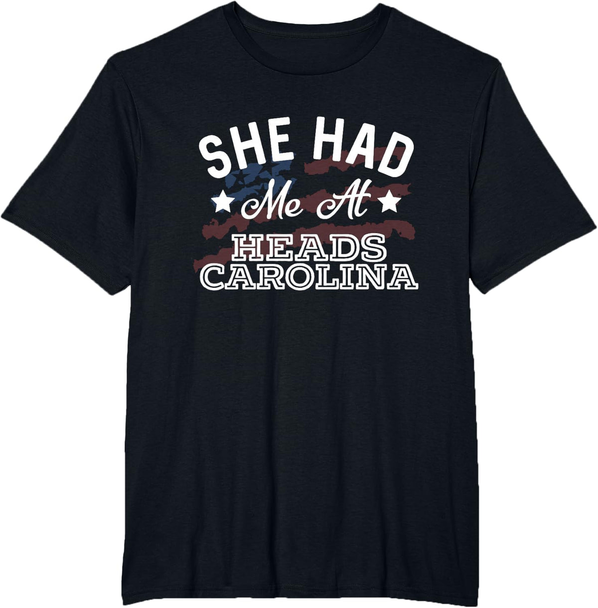 She Had Me At Heads Carolina Country Music Lyrics T-Shirt - Black