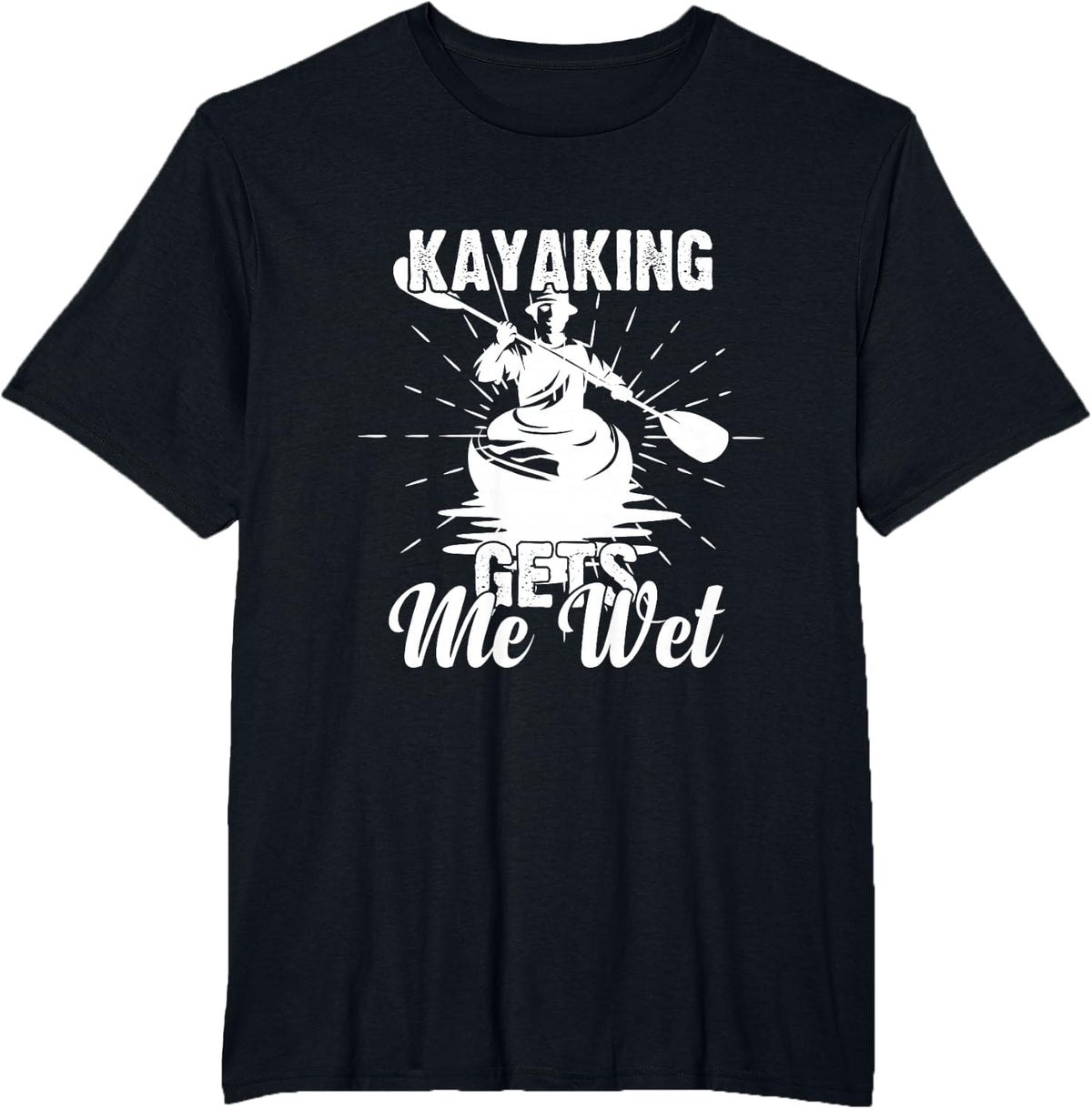 Funny Kayaking Kayak T-Shirt - Black
