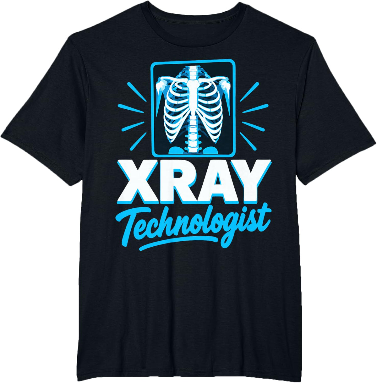 X-Ray Technologist Rad Tech Radiology T-Shirt - Black