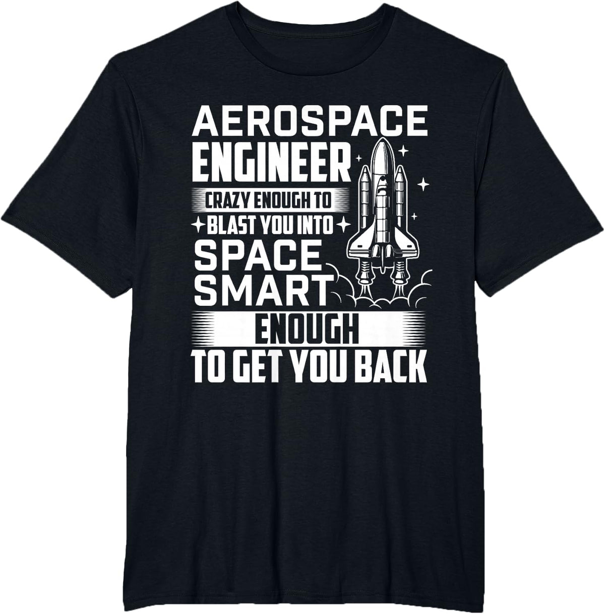 Aerospace Engineer - Aerospace Engineering Rocket Science T-Shirt - Black