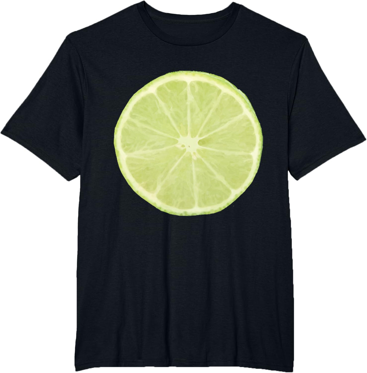 Lime Fruit Matching Halloween Group Couple Costume Men Women T-Shirt - Black