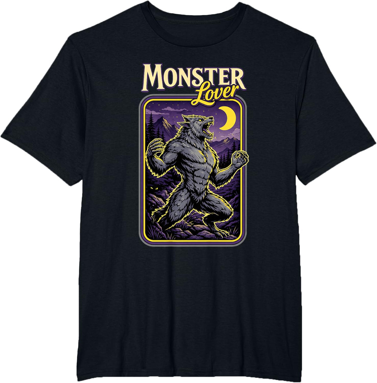 Werewolf Gothic Dark Monster Romance Reader Monster Lover T-Shirt - Black