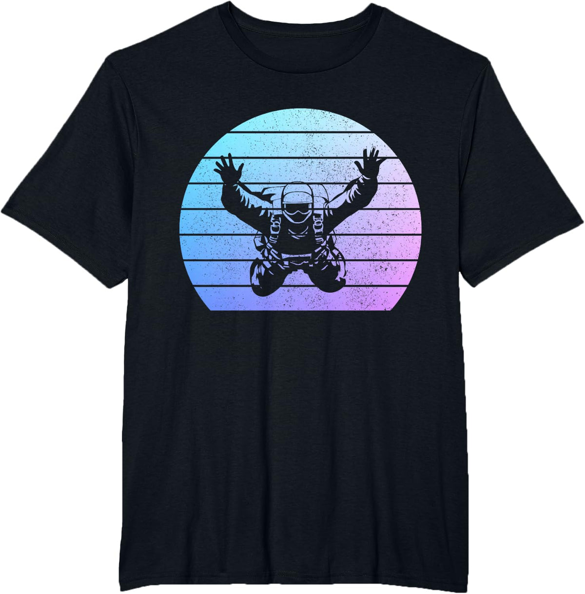 Skydiving Vintage Sky Diving Diver Skydiver T-Shirt - Black