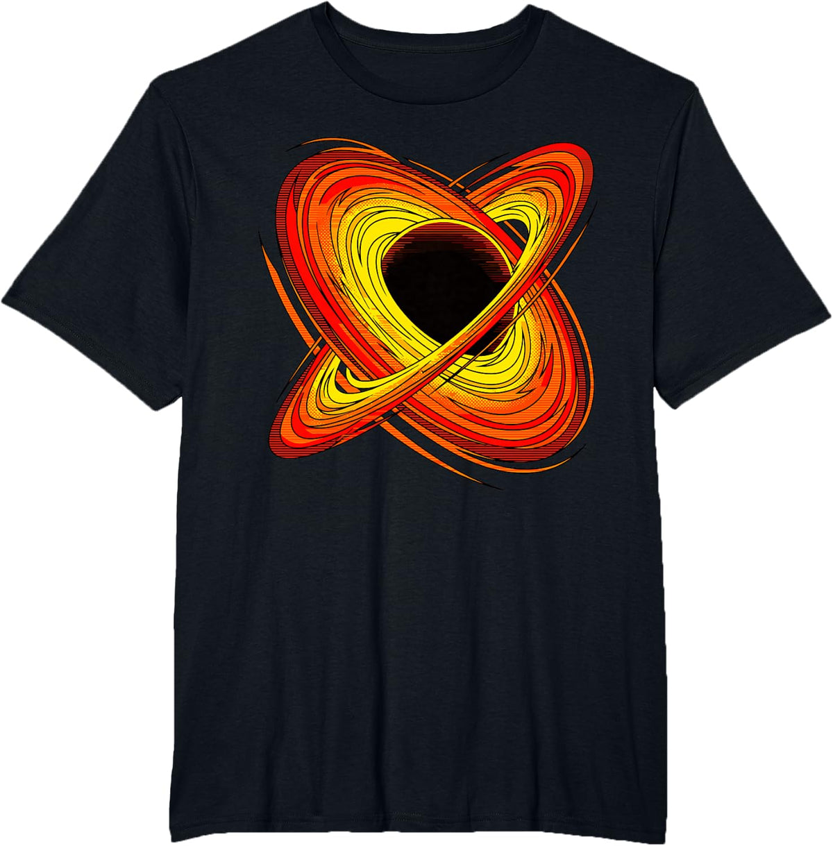 Space Aesthetic Black Hole Black Hole Blackhole Physics T-Shirt - Black