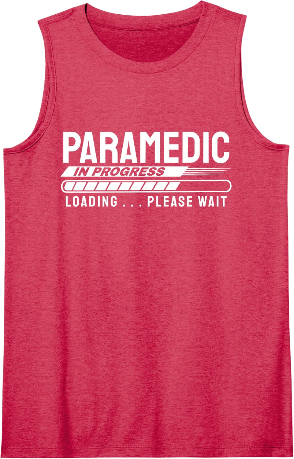 Paramedic in Progress Loading EMS Student Tank Top - Red