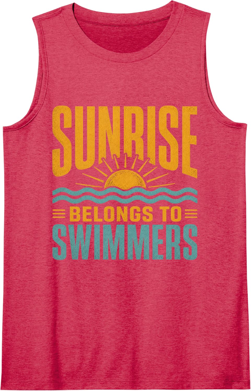 Sunrise Belongs to Swimmers Swim Team Swimmer Gifts Tank Top - Red
