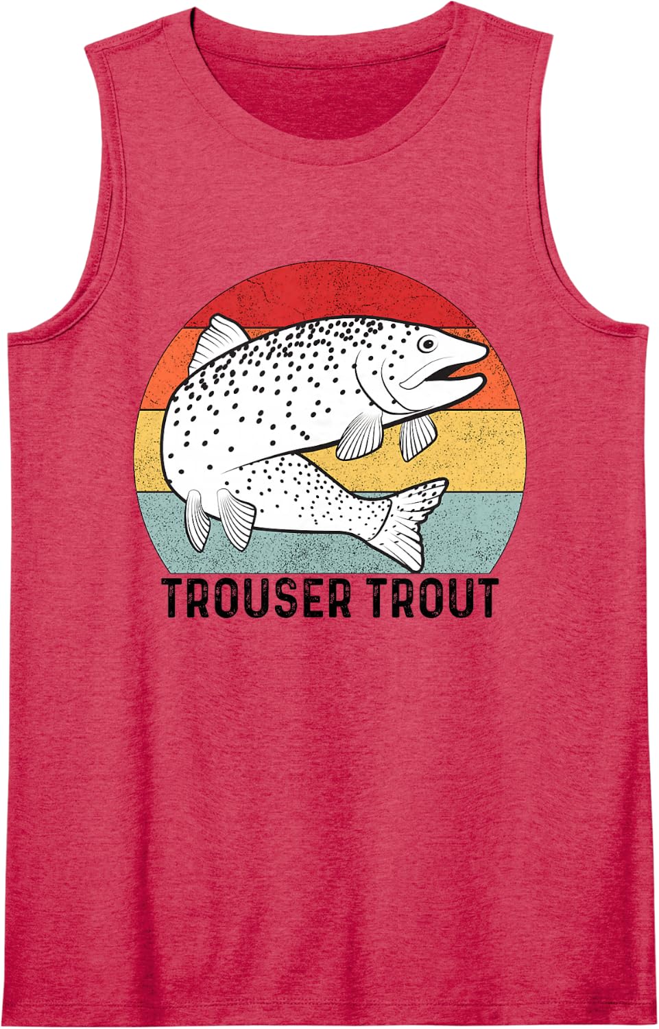 Trouser Trout Sleeveless Tank Top - Red