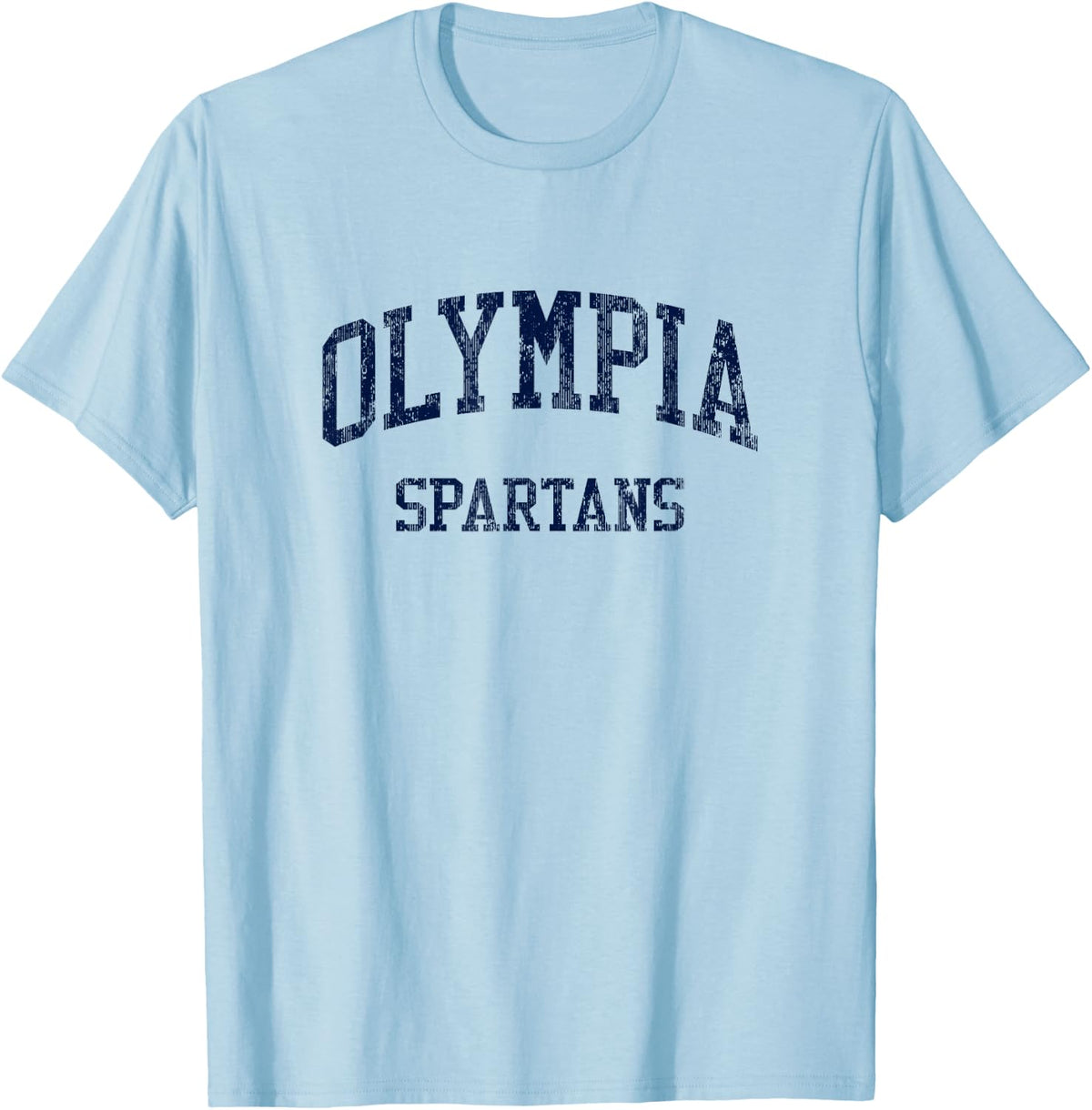 Olympia High School HS Stanford IL Vintage Sports T-Shirt - Baby Blue