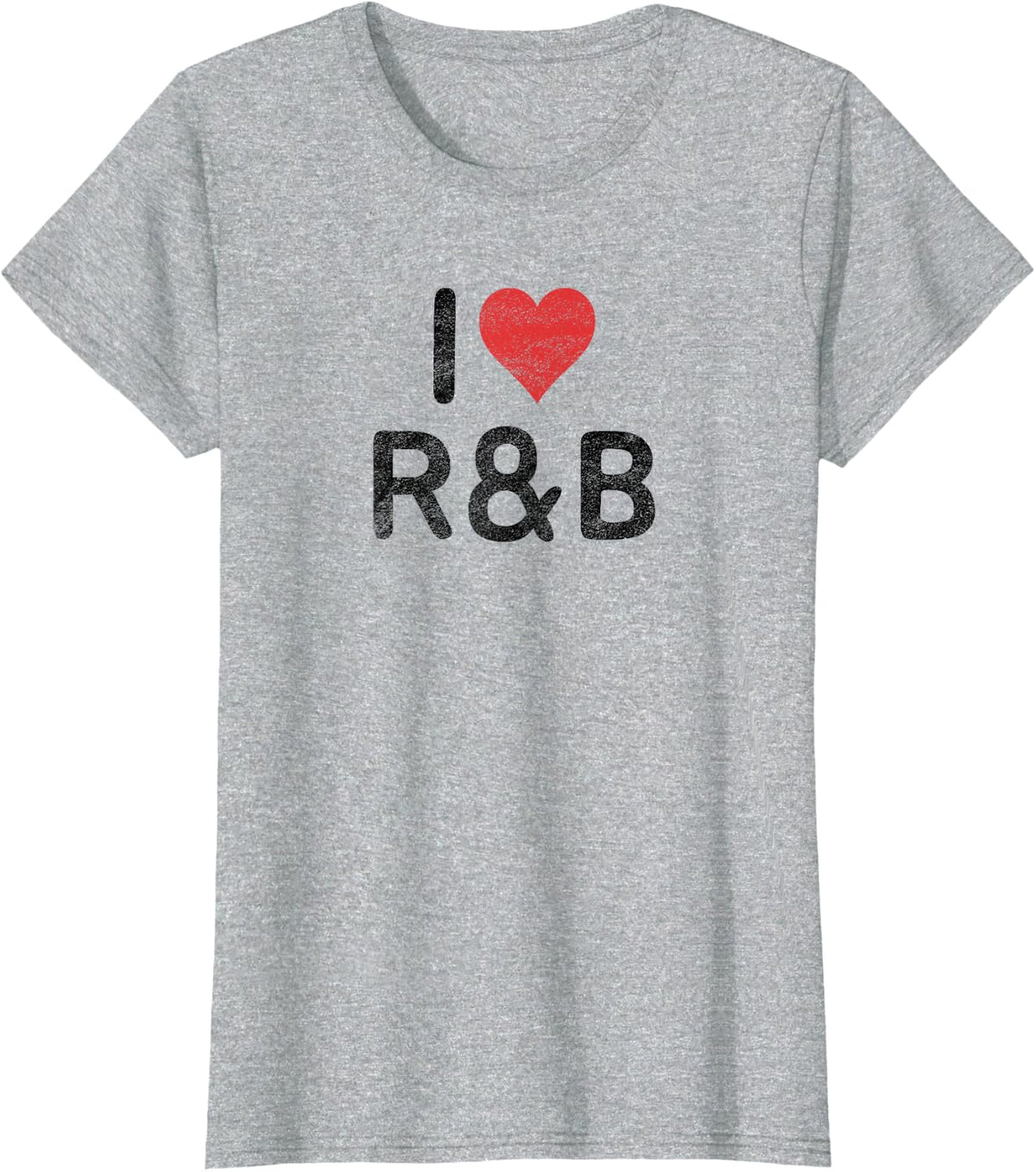 I Love R&B T-Shirt - Heather Grey