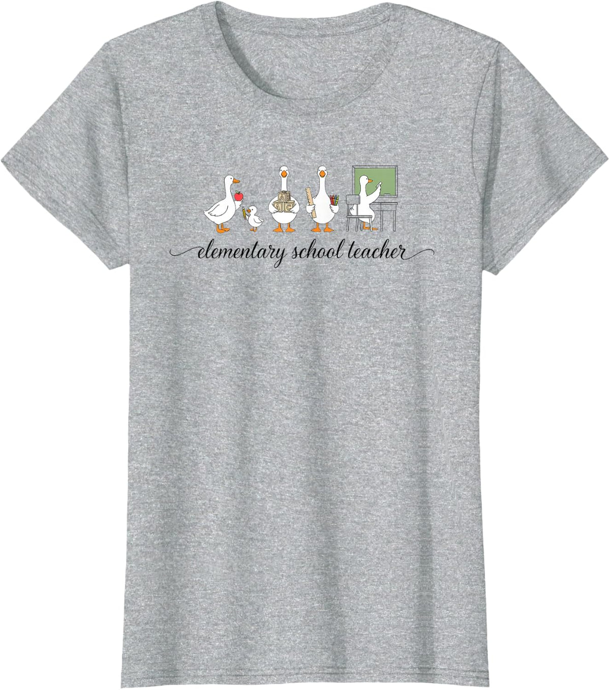 Elementary School Teacher Grade Educator Education Teaching T-Shirt - Heather Grey
