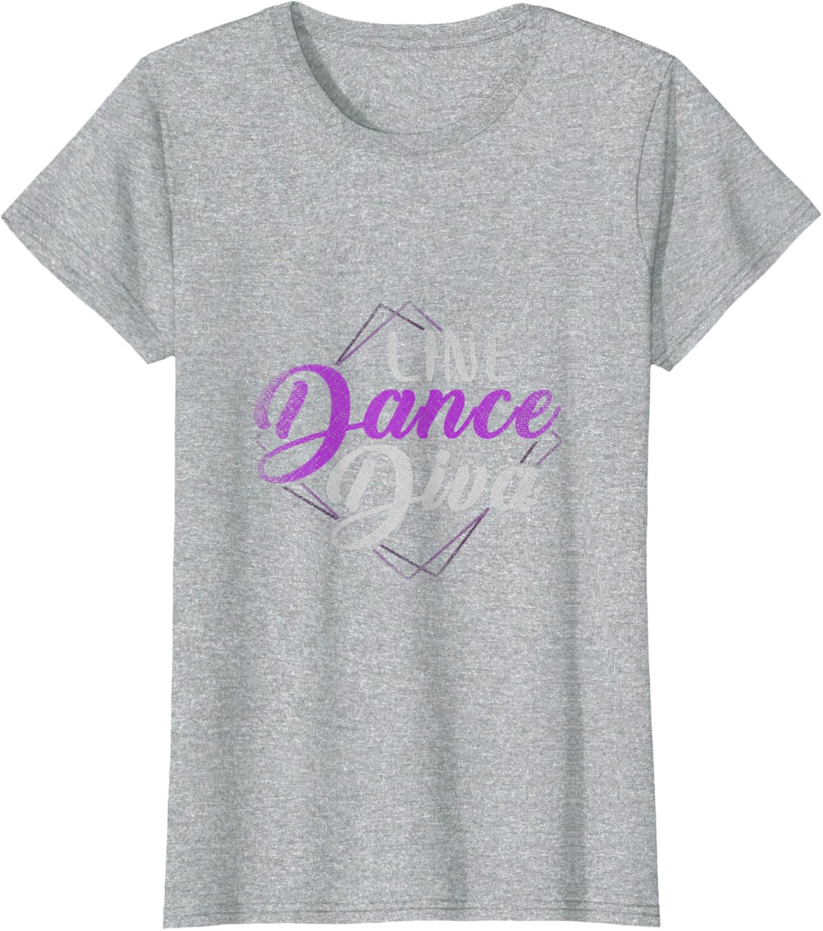 Line Dance Diva Line Dancing T-Shirt - Heather Grey
