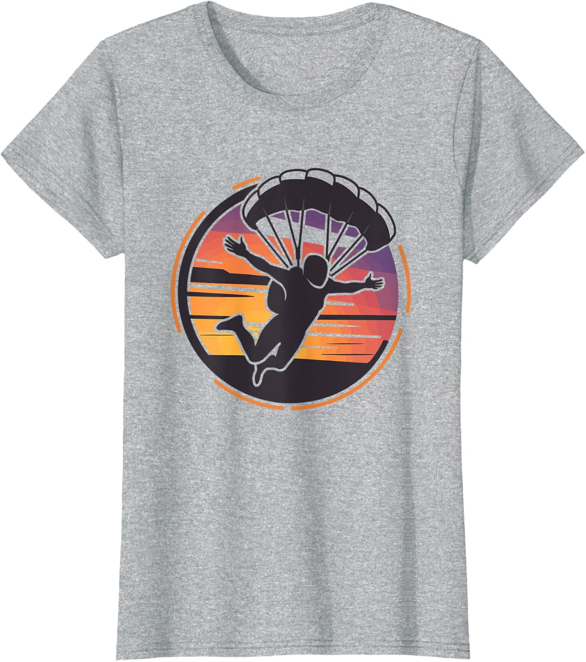 Skydiver Skydive T-Shirt - Heather Grey