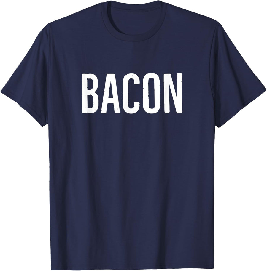 Bacon Lover Funny Bacon T-Shirt - Navy Blue