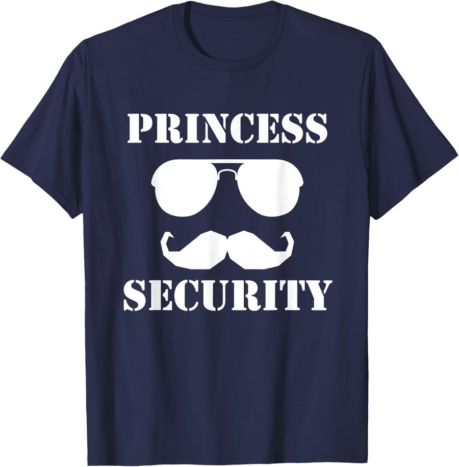 Princess Security Family Guardian Safety Patrol T-Shirt - Navy Blue