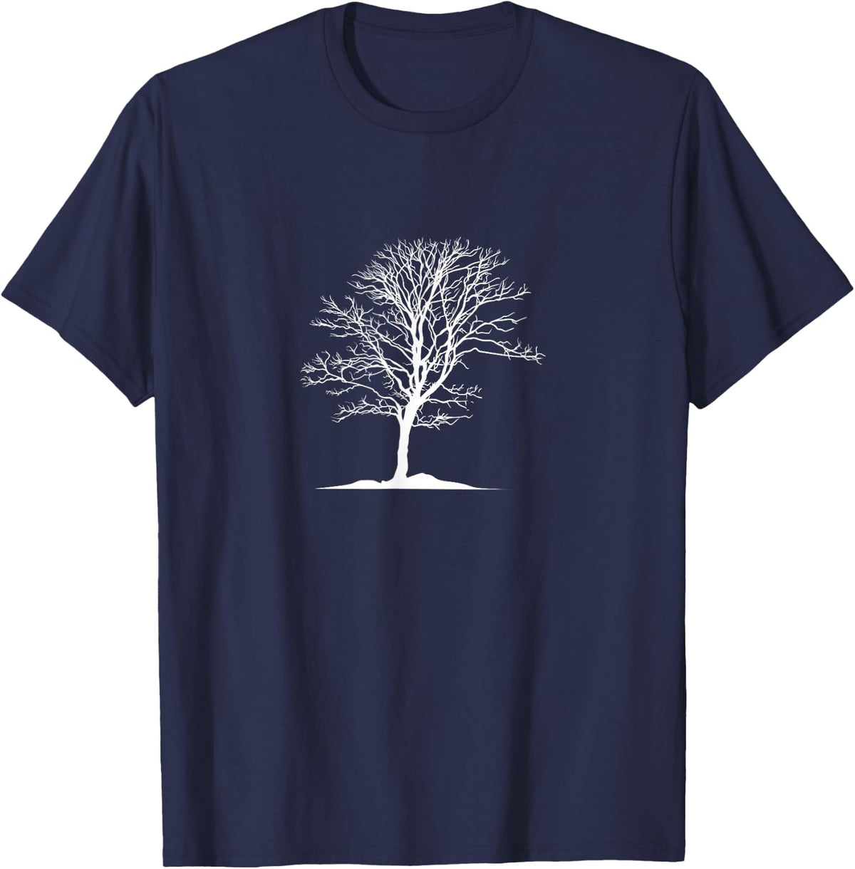 Tree without Leaves T-Shirt - Navy Blue