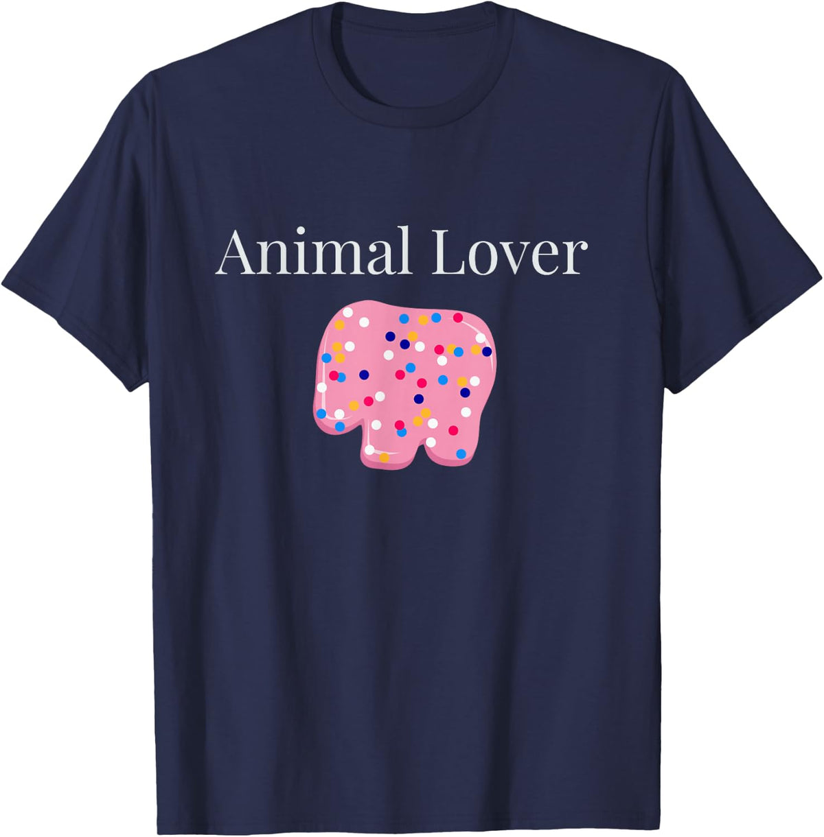 Frosted Animal Cookies Cracker Lover Funny Mens Womans T-Shirt - Navy Blue