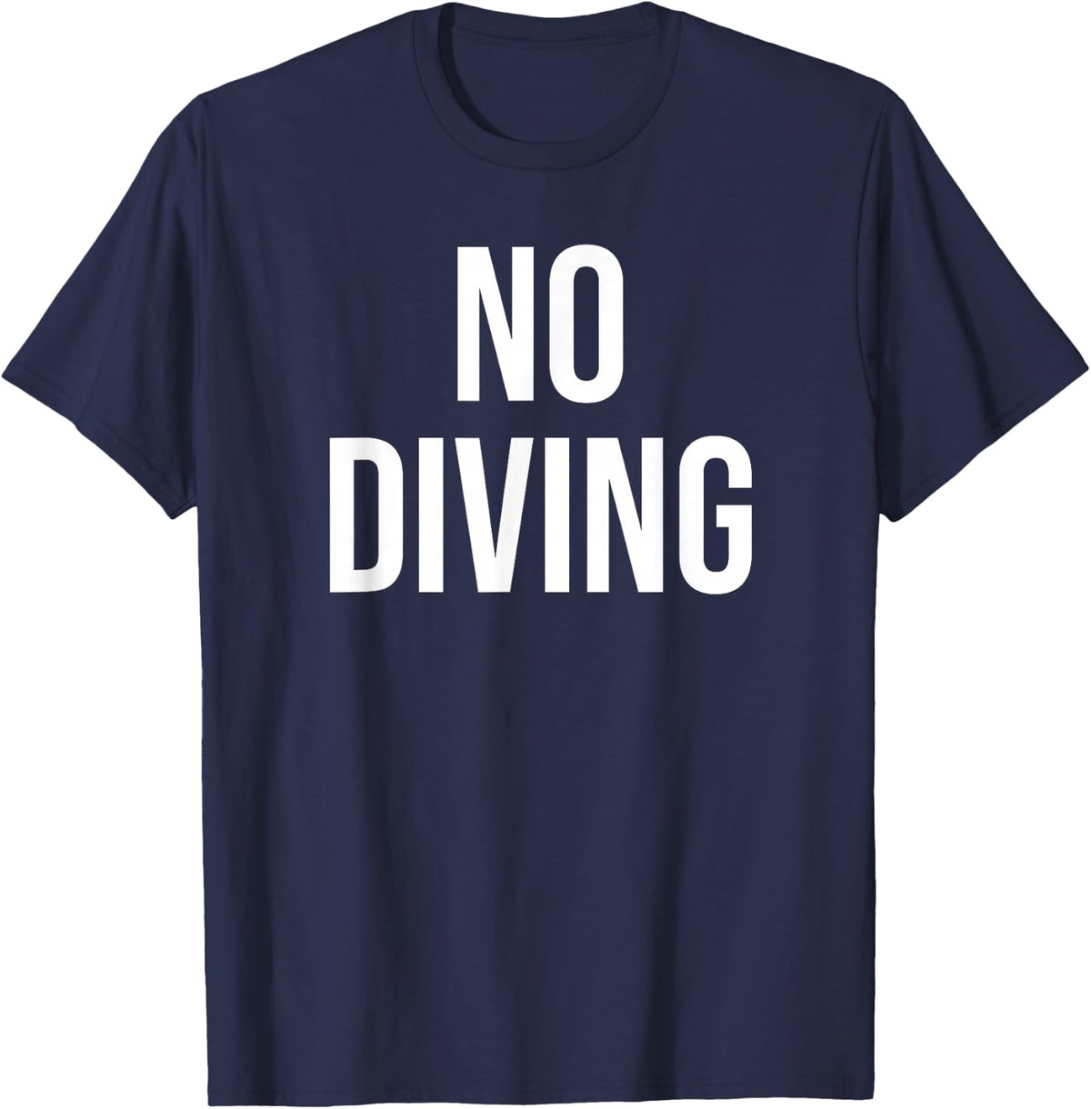 No Diving T-Shirt - Navy Blue