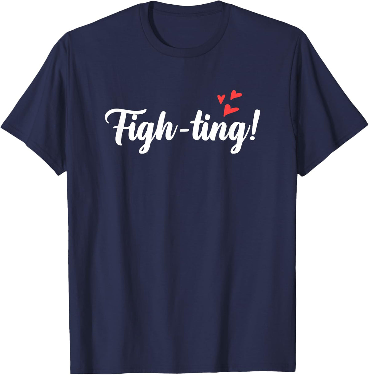 K-Drama Lover Figh-ting Watching Korean Drama Fan K-pop T-Shirt - Navy Blue