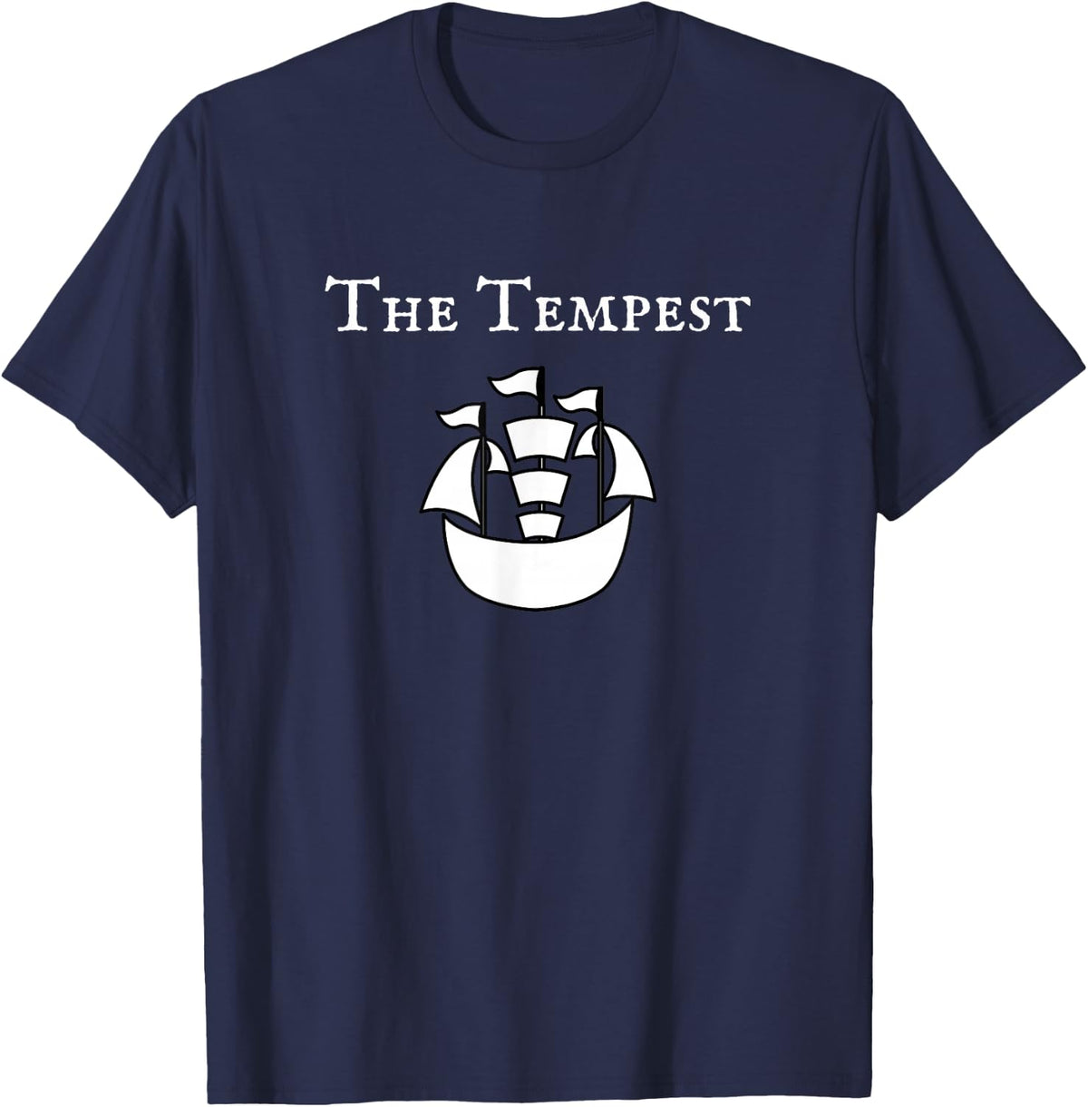 The Tempest Shakespeare Play Actor T-Shirt T-Shirt - Navy Blue