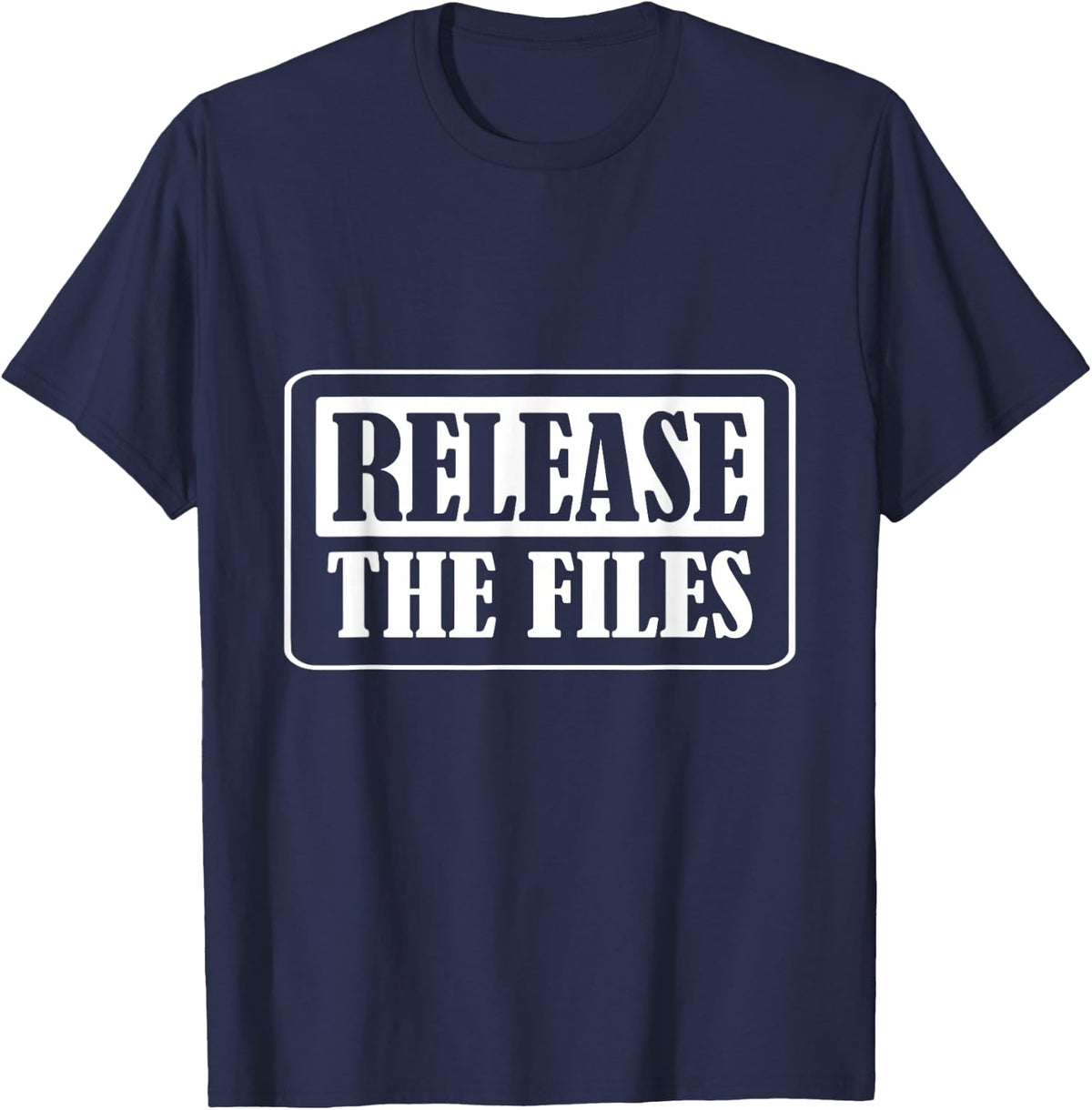Release The Files Meme T-Shirt - Navy Blue