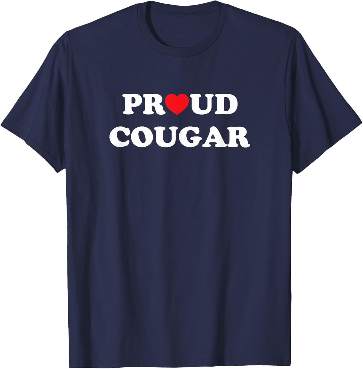 Proud Heart Cougar T-Shirt - Navy Blue