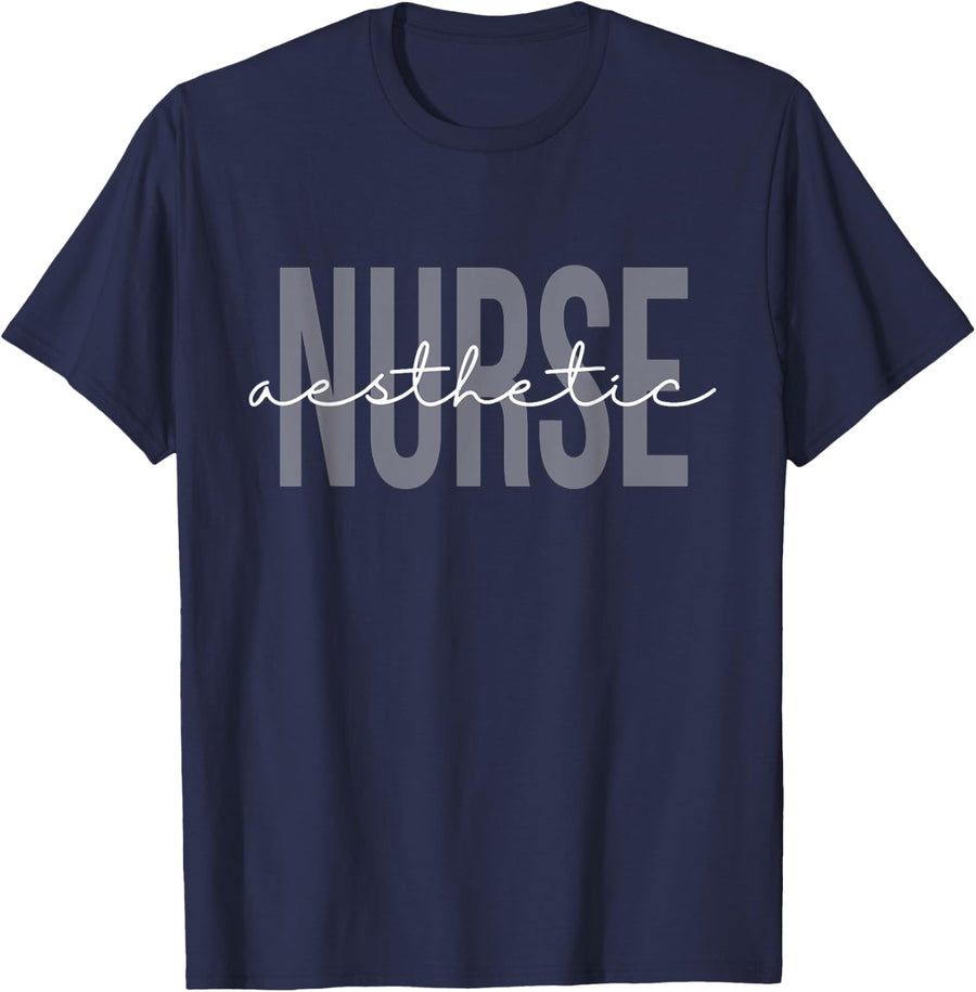 Aesthetic Nurse Cosmetic Future Nurse Registered Nurse RN T-Shirt - Navy Blue