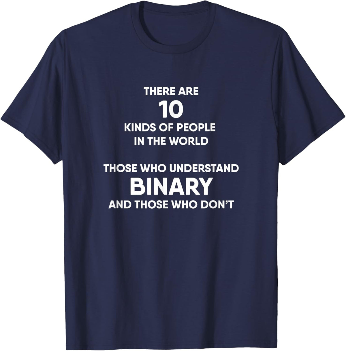 Programmer Dual System Binary System Programmer T-Shirt - Navy Blue