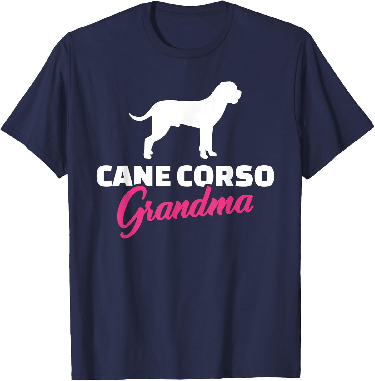 Cane Corso Grandma T-Shirt - Navy Blue