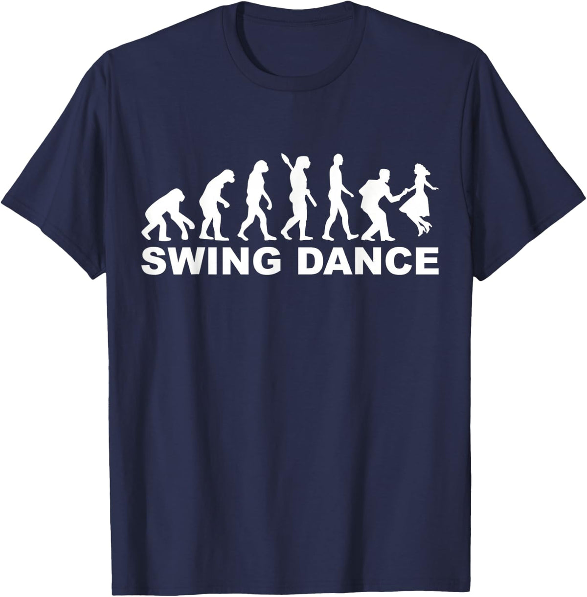 Evolution Swing dance T-Shirt - Navy Blue