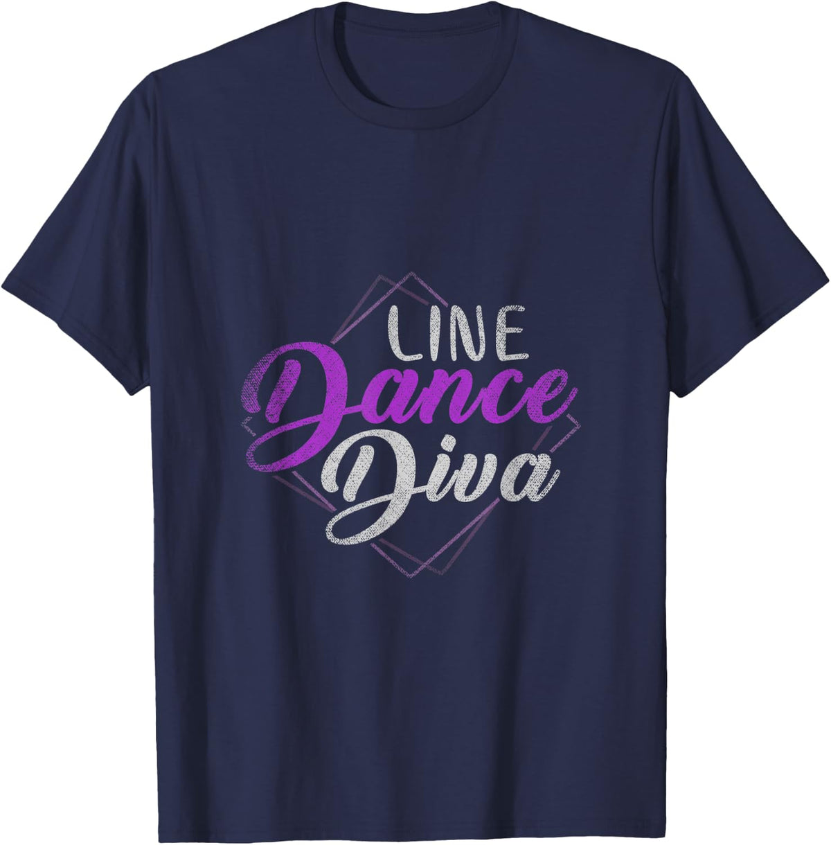 Line Dance Diva Line Dancing T-Shirt - Navy Blue