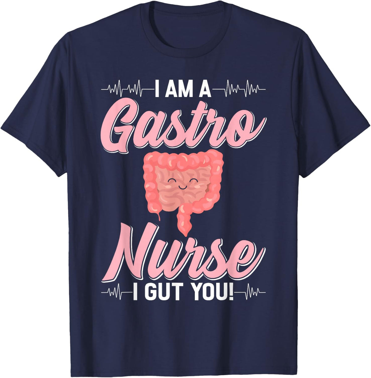 GI Nurse Funny Gastro Nurse T-Shirt - Navy Blue