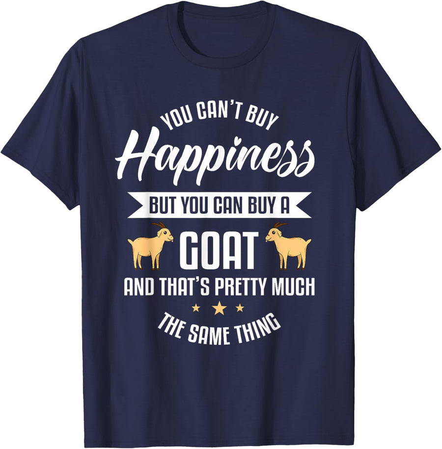 Goat Lover Livestock Farmer Breeder T-Shirt - Navy Blue