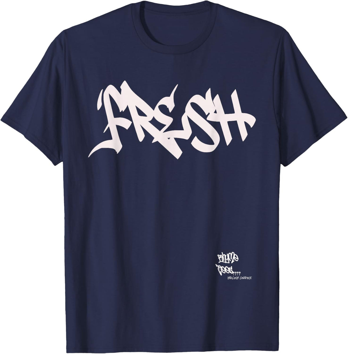 Fresh Graphic Hip Hop Rap 80s 90s Urban Merch Inspired T-Shirt T-Shirt - Navy Blue