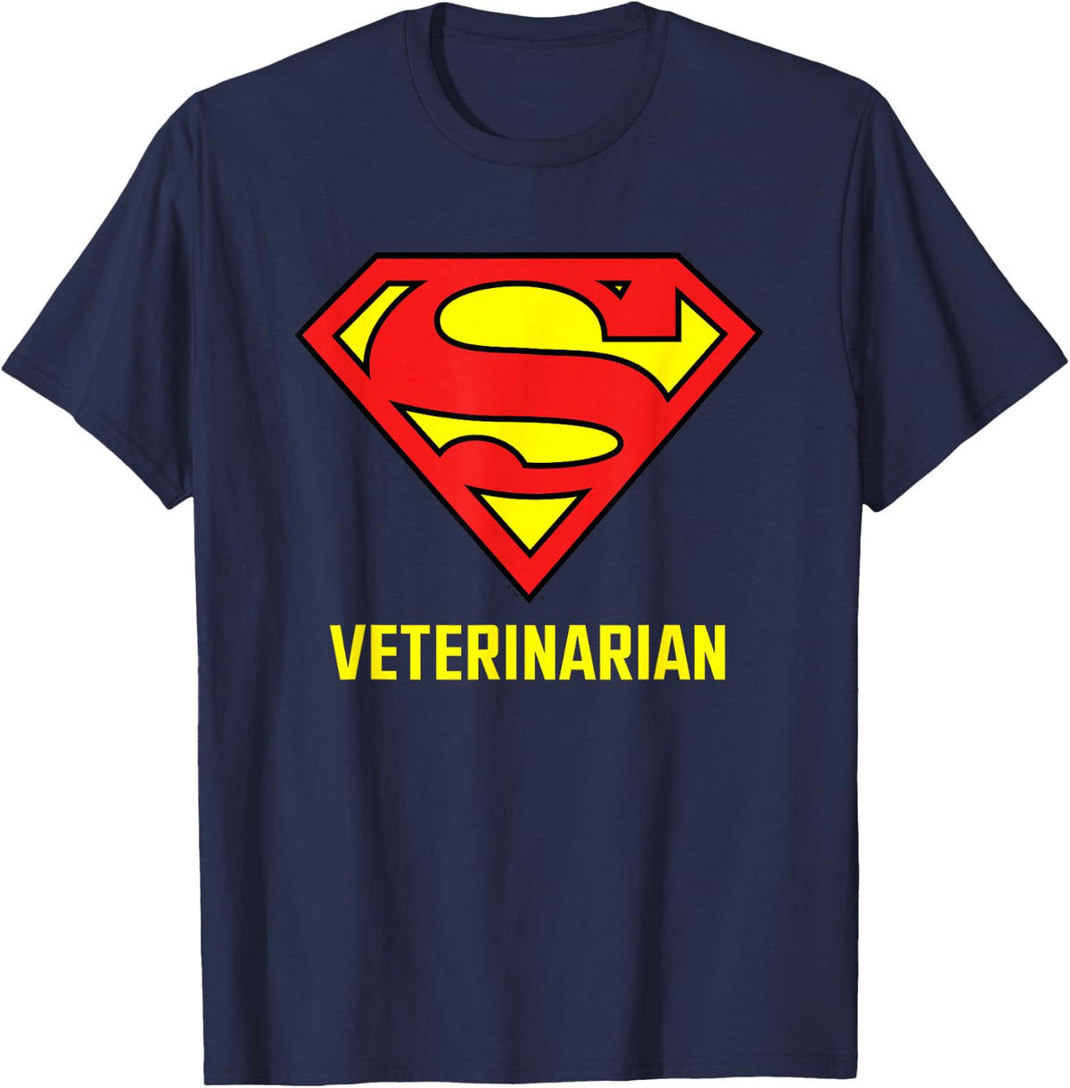 Superman Super Veterinarian T-Shirt - Navy Blue