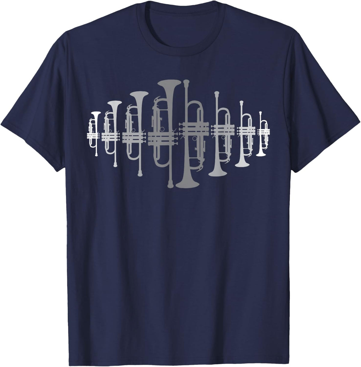 Trumpet Trumpeter Player T-Shirt - Navy Blue