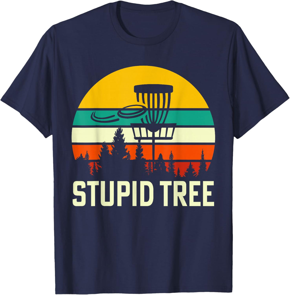 Stupid Tree T-Shirt - Navy Blue
