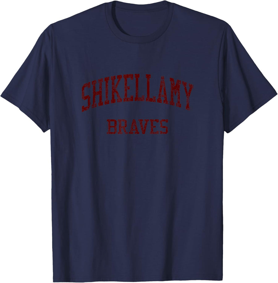 Shikellamy High School HS Sunbury PA Vintage Sports T-Shirt - Navy Blue