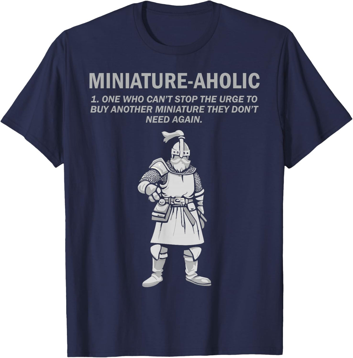 Miniature Painter Funny Painting Miniatures T-Shirt - Navy Blue