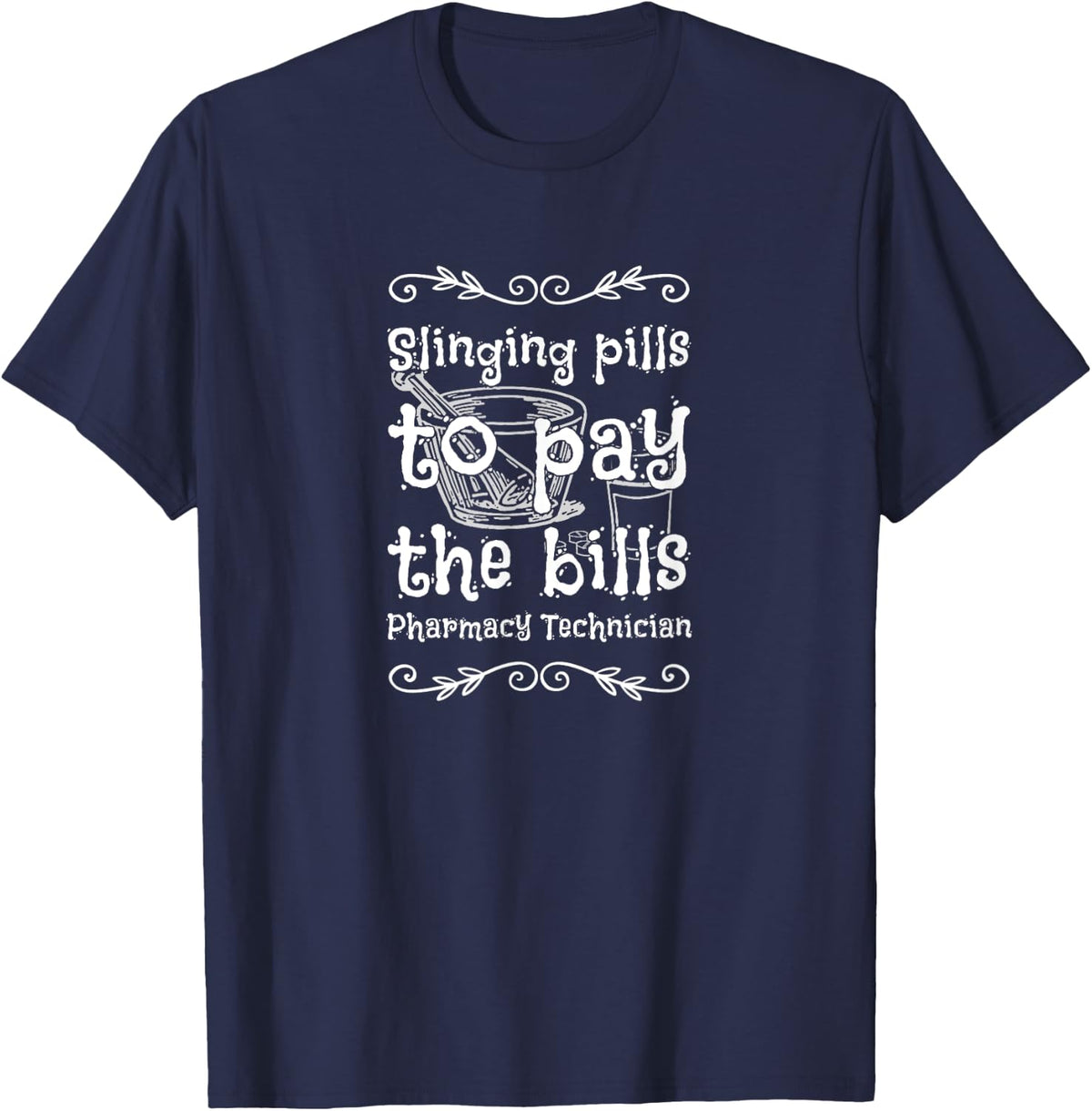 Pharmacy technician CPhT tech T-shirt - Navy Blue