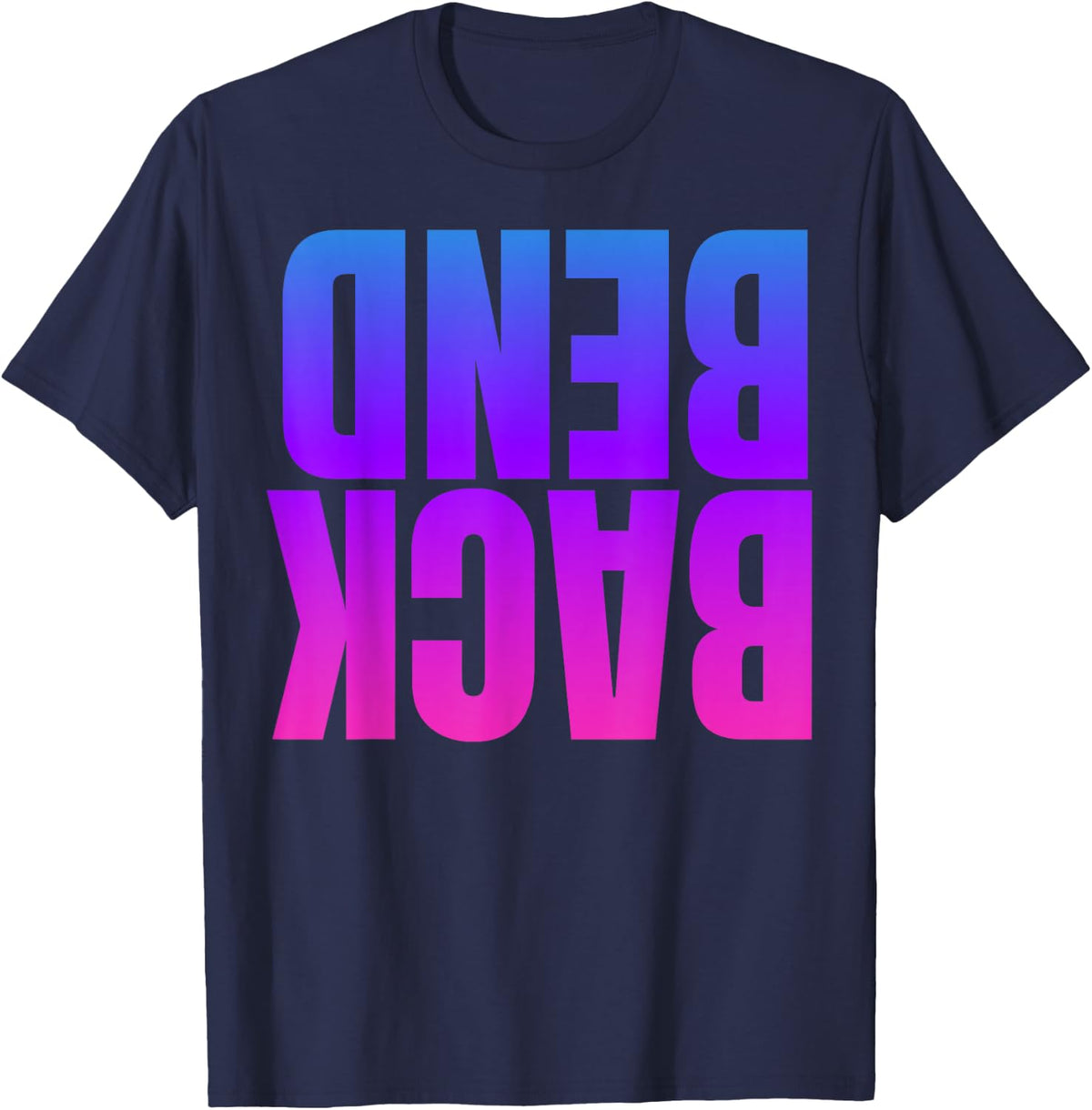 Contortionist, Handstand Backbend T-Shirt - Navy Blue
