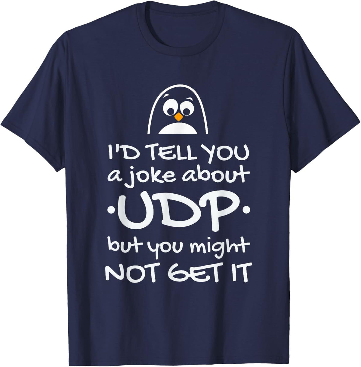 Funny Network Engineer T-Shirt Sysadmin IT T-Shirt - Navy Blue
