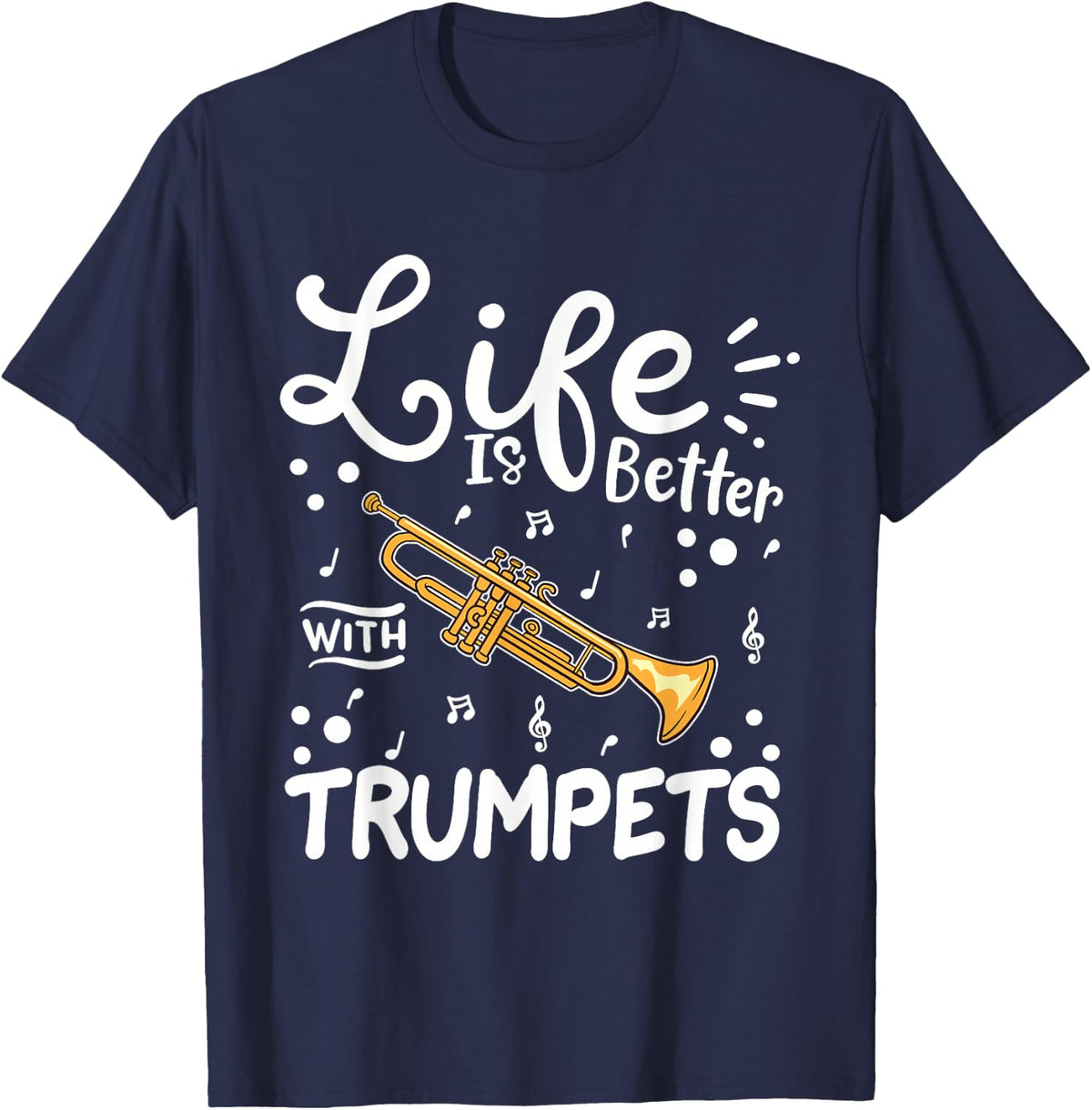 Trumpet T-Shirt - Navy Blue