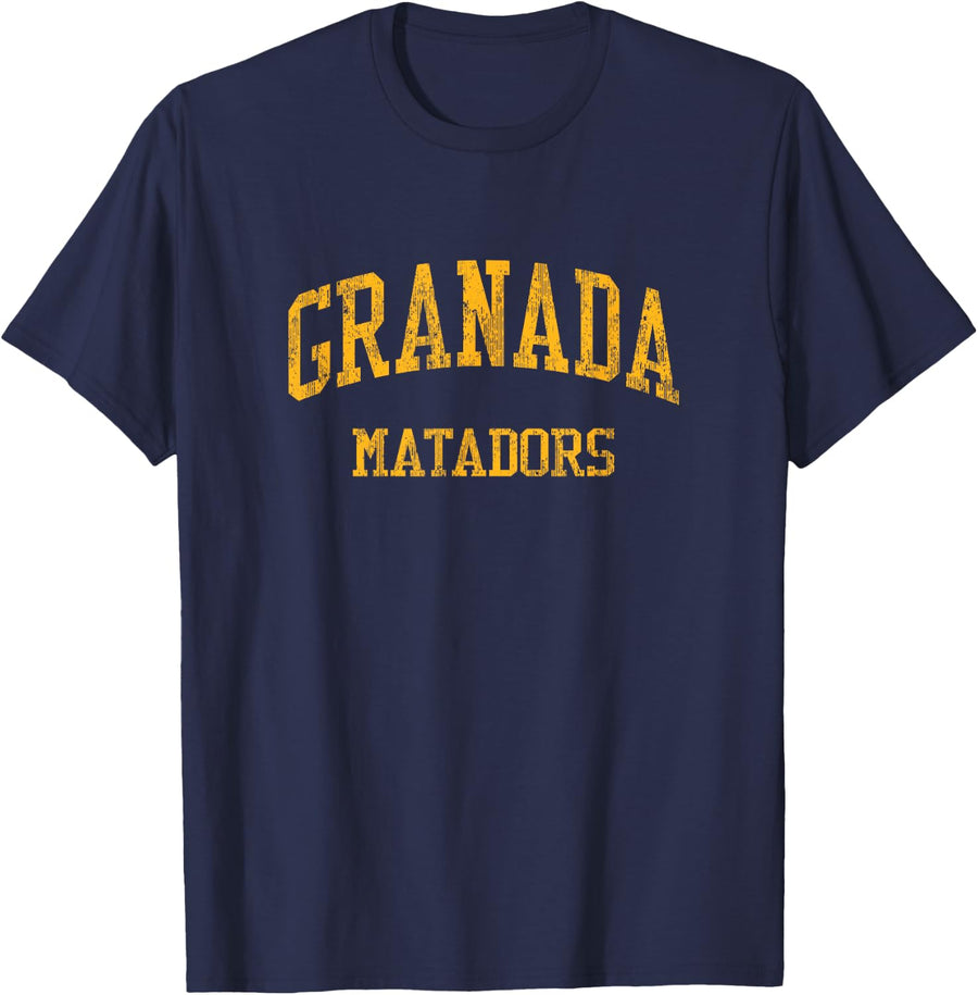 Granada High School HS Livermore CA Vintage Sports T-Shirt - Navy Blue