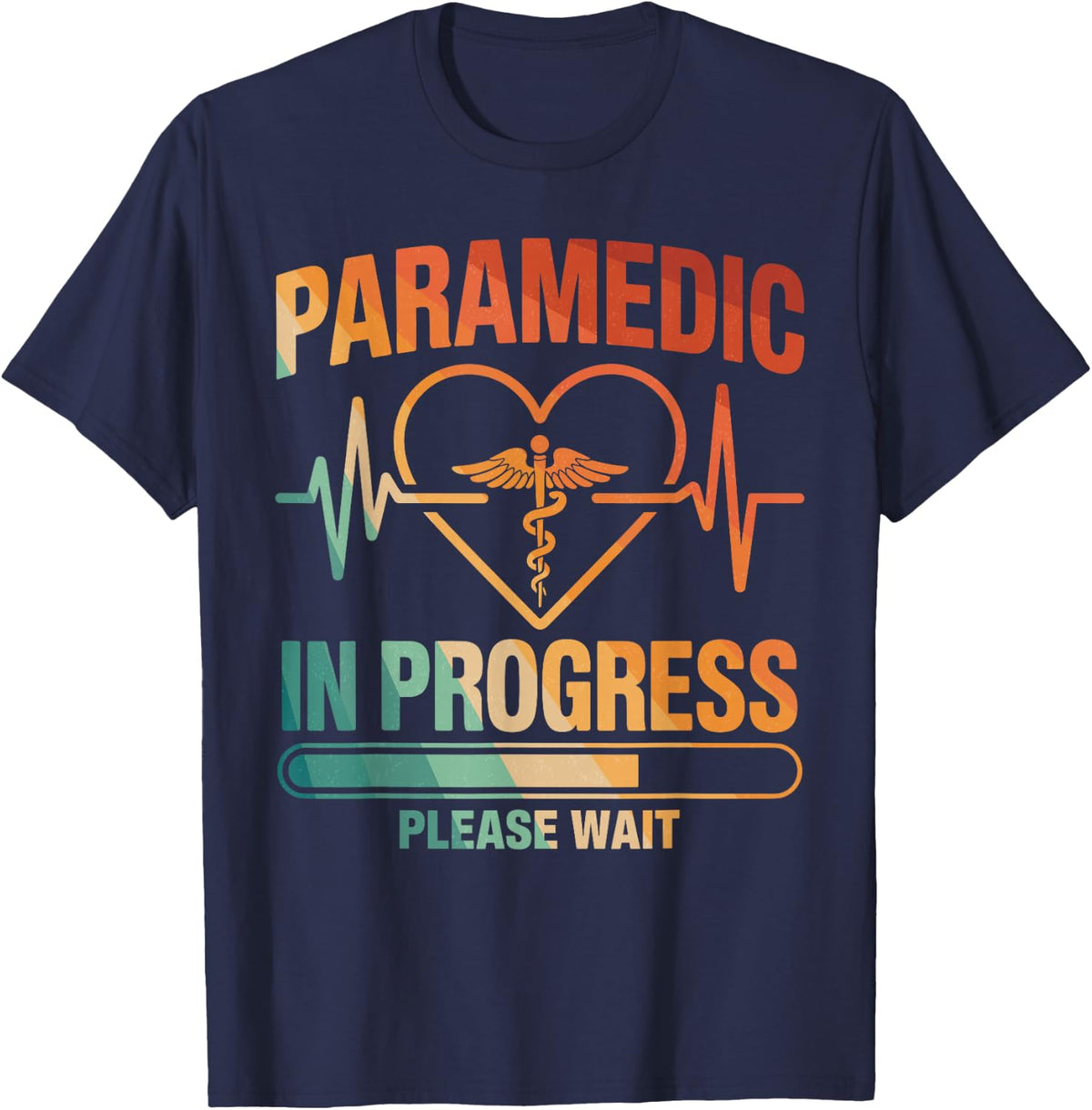 Best Paramedic Design for Men Women Emergency Paramedic T-Shirt - Navy Blue